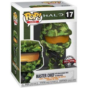 Funko POP Halo 17 Best Buy Exclusive Master Chief with Assault Rifle Hydro Deco